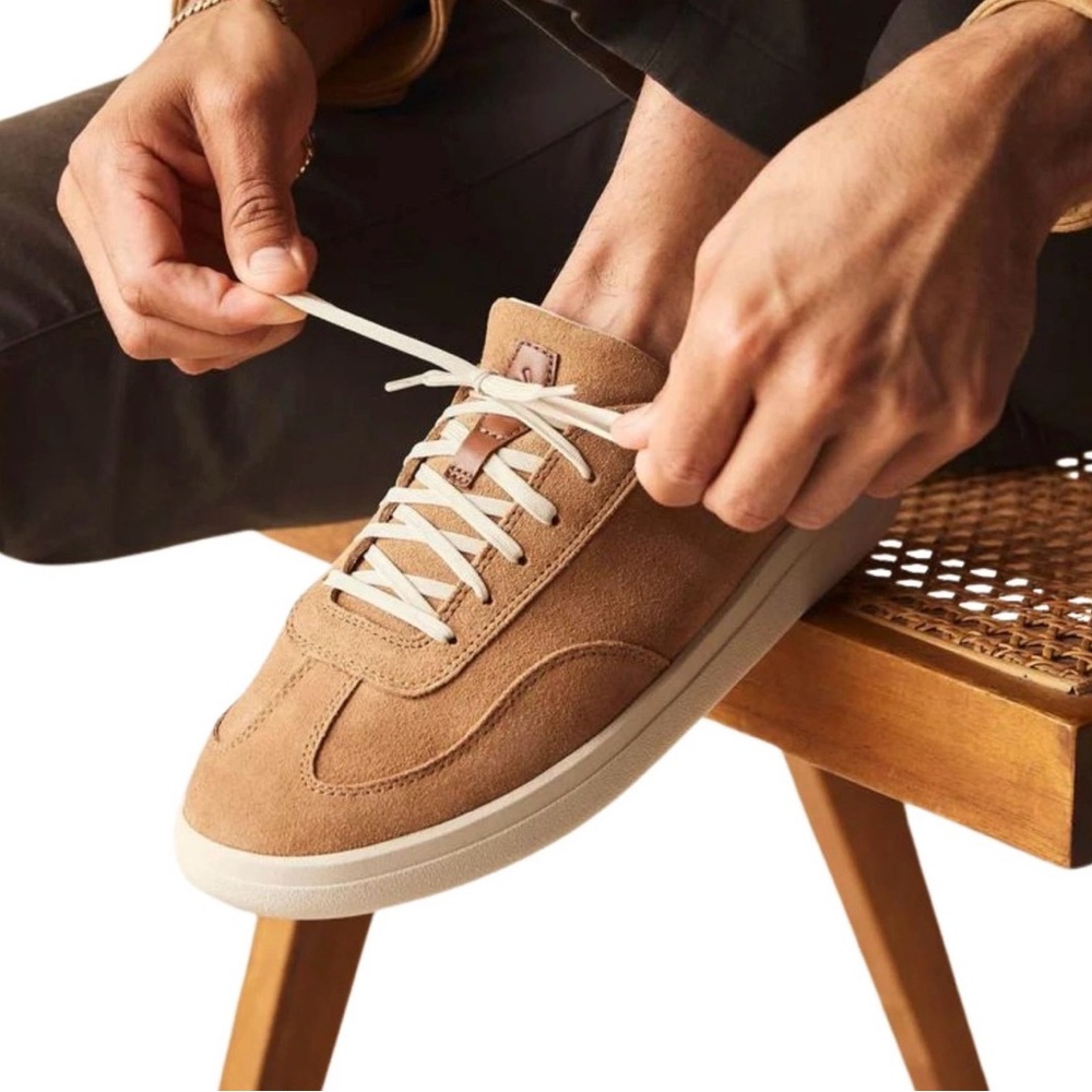 Olukai Punini Suede Men's Casual Shoes Sneakers Men’s 9 Tan/Toffee 10546-3433